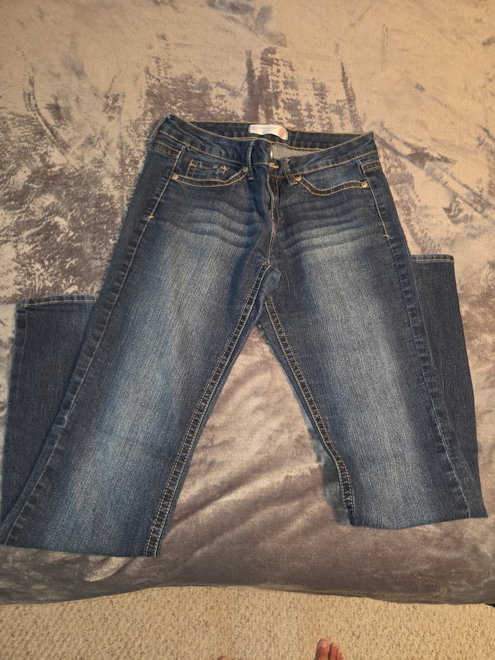 No Boundaries Dark Blue Boot Cut Jeans